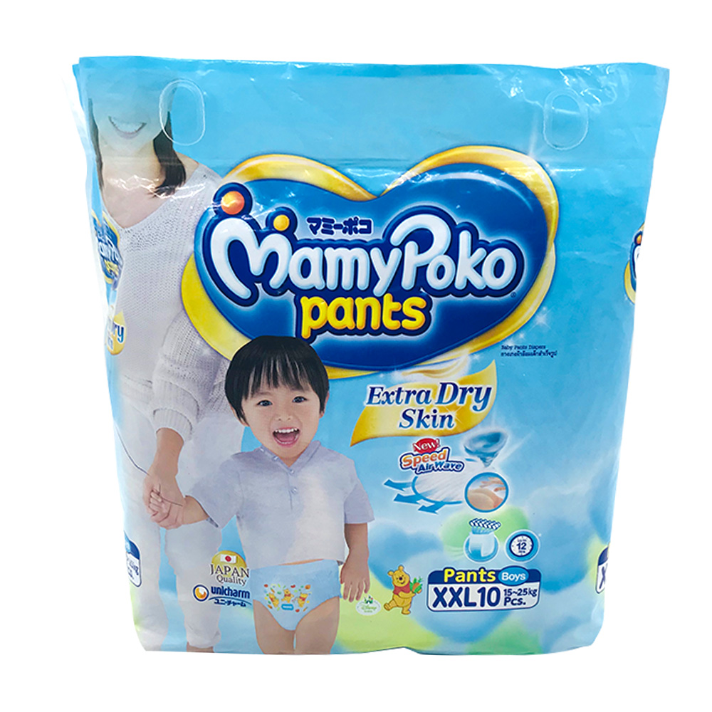 Mamy Poko Diaper Pants Extra Dry Skin 10's SizeXxl (Boys)